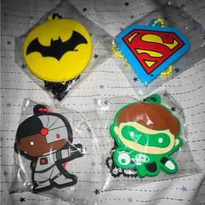Justice League DC Necklaces - set of 4